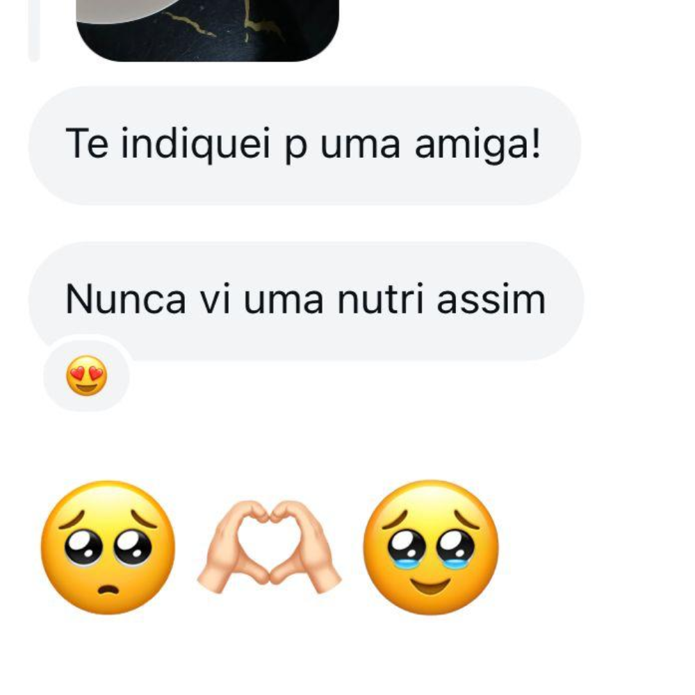 Bruna indicando o Desafio 21 Dias para uma amiga.