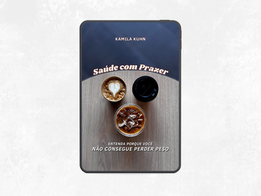 Mockup do eBook “A Roda da Saúde com Prazer”, guia visual para entender aonde você está errando na alimentação, rotina, emoções e bem-estar.