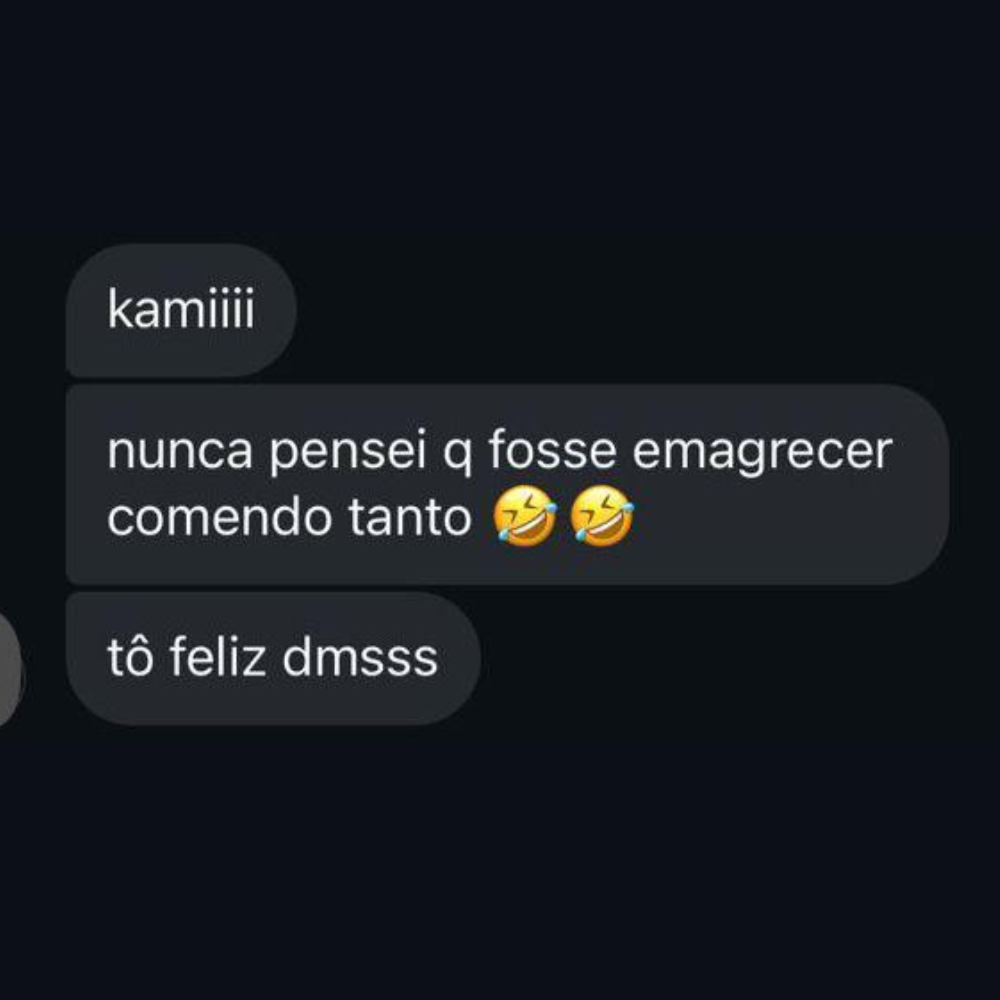 Emanuelle de 17 anos, feliz com o Método KK.
