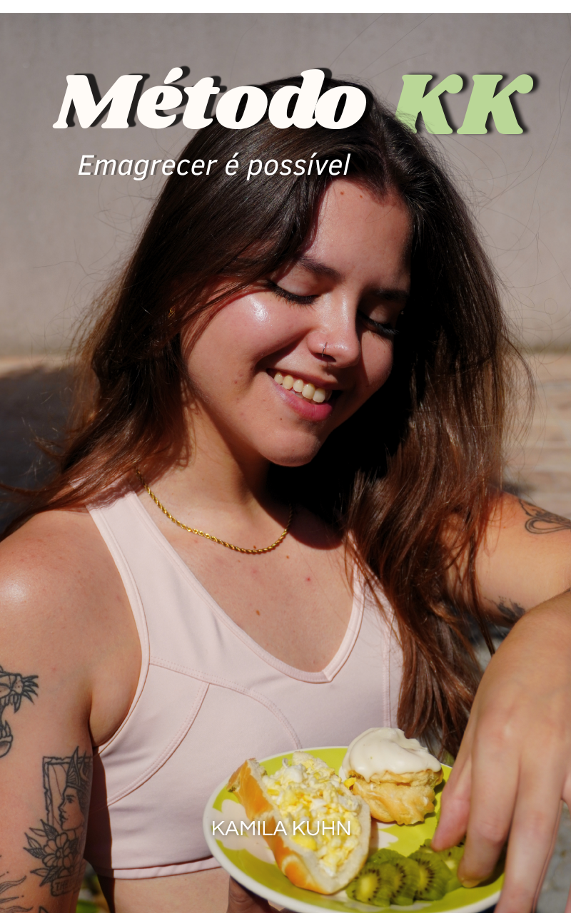 Capa do PDF Método KK: Emagrecer é Possível, guia de emagrecimento com foco em mudança de hábitos e rotina alimentar.